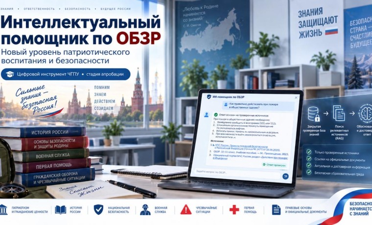 ЧГПУ разработал ИИ-ассистента для уроков ОБЗР на основе технологии RAG