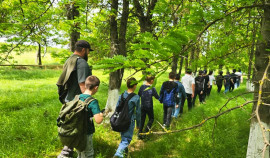 В селе Илсхан-Юрт прошел туристический поход с обучающимися старшего и среднего звена