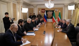 Рамзан Кадыров встретился в Грозном с делегатами Российской академии наук и Курчатовского института