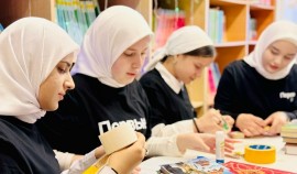 В МБОУ СОШ с. Ишхой-Хутор прошел мастер-класс по реставрации книг