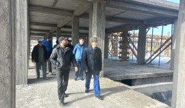 Активисты «Партийного десанта» проверили ход строительства новой школы и Дома культуры в ЧР