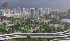 Рамзан Кадыров ознакомился с ходом строительных работ в центральной части Грозного