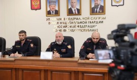 В Управлении Росгвардии по Чеченской Республике прошла пресс-конференция Усмана Дакаева