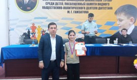 Раббия Шаипова заняла 1-е место на командном детском турнире по шахматам 
