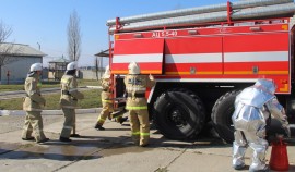 Росгвардия приняла участие в пожарно-техническом занятии  в Грозном