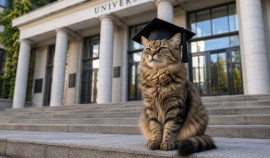 «Коты удачи» помогают выпускникам справиться с волнением перед поступлением