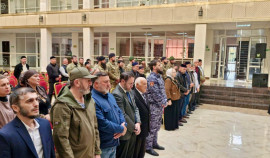 В Чеченской Республике росгвардейцы отметили День отца на памятном мероприятии