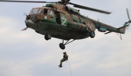 В ОГВ(с) прошла тренировка по беспарашютному десантированию с вертолётов| грозный, чгтрк