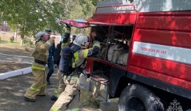В детском саду Наурского района провели урок пожарной безопасности