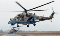 Три ударных вертолета ВКС РФ покинули авиабазу Хмеймим в Сирии
