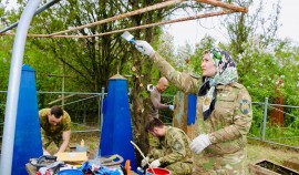 В Чеченской Республике росгвардейцы поддержали акцию «Вахта памяти»| грозный, чгтрк