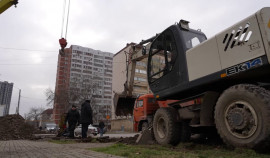 В Грозном обновляют тепловые сети на улице Санкт-Петербургская