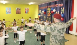 В Грозном прошла акция «Зарядка с Росгвардией»