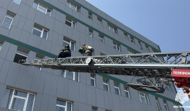 В Республиканской клинической больнице им. А.А. Кадырова состоялось пожарно-тактическое учение