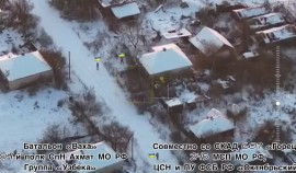 Батальон «Ваха» спецназа «АХМАТ» отработал по позиции противника в Харьковском направлении