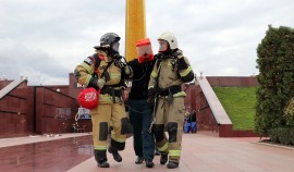В Грозном пожарные провели учение в музее Мемориального комплекса Славы им. А.А.Кадырова