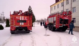 ГУ МЧС России по Чеченской Республике провело учение в общеобразовательной школе №4 села Бачи-Юрт