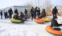 Снежные выходные на озере Кезеной-Ам продолжаются