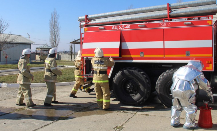 Росгвардия приняла участие в пожарно-техническом занятии  в Грозном