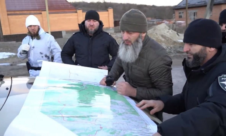 Полк им. А.-Х. Кадырова провел учения на пограничной территории в Галанчожском районе