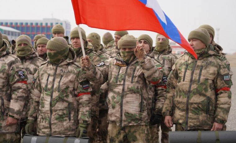 Из Грозного очередная группа добровольцев отправилась в зону проведения СВО