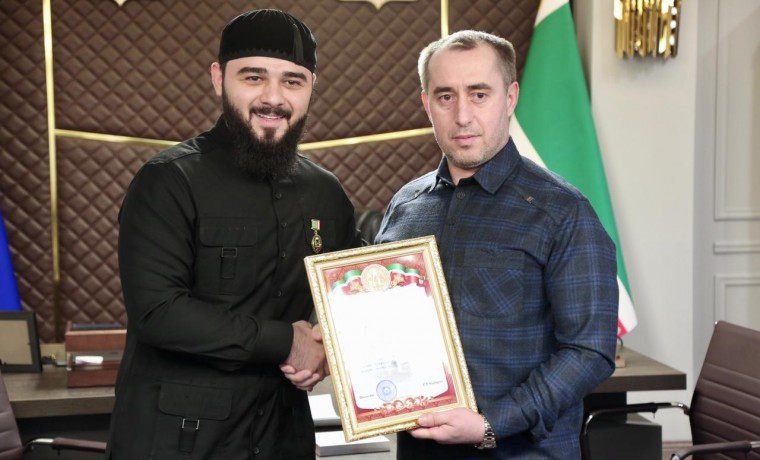 Ахмед Дудаев поздравил Хамзата Кадырова с  присвоением звания «Почетный гражданин города Грозный»