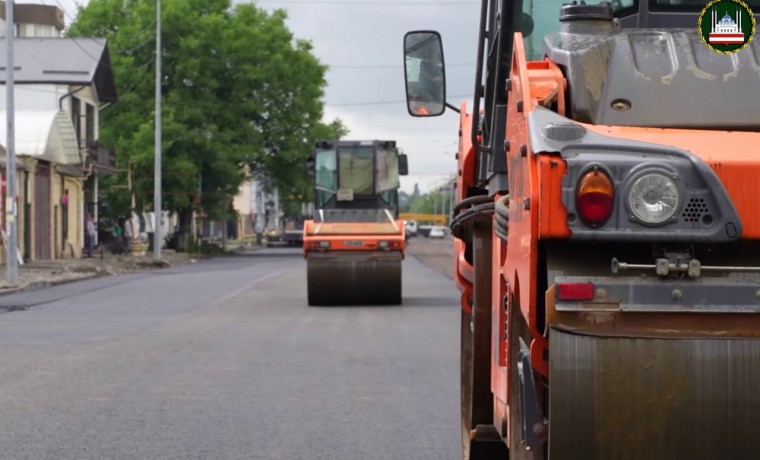 В Грозном ведется реконструкция ряда улиц