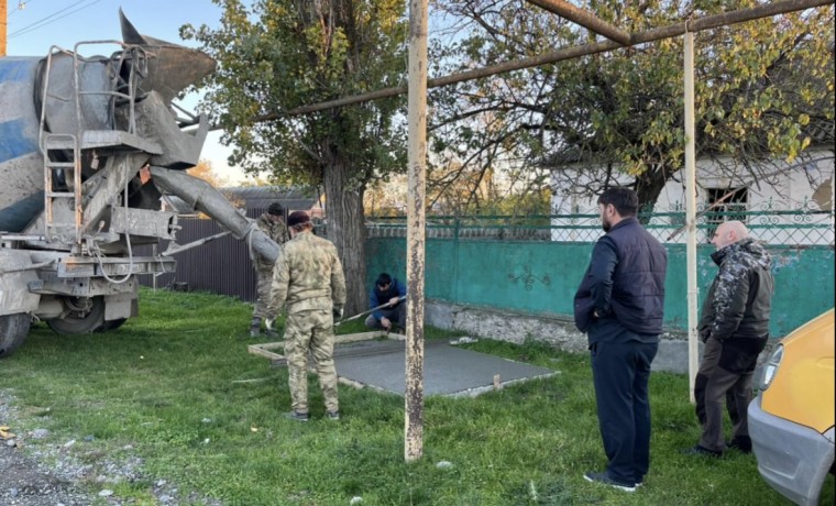 В Серноводском районе благоустраивают улицу Шерипова в рамках нацпроекта