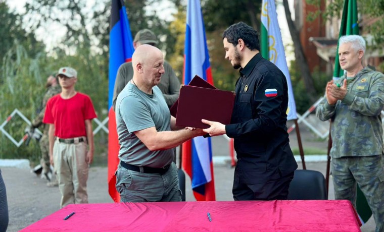 Хас-Магомед Кадыров и Олег Моргун подписали соглашение о побратимских связях между двумя городами