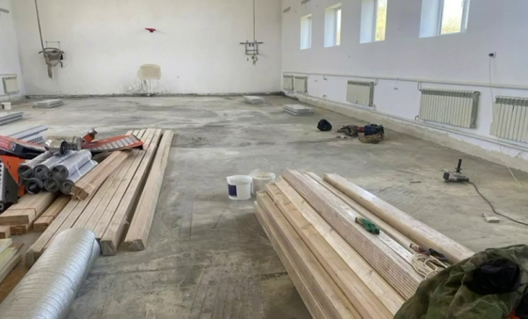 В двух школах Ножай-Юртовского района начался капитальный ремонт спортивных залов