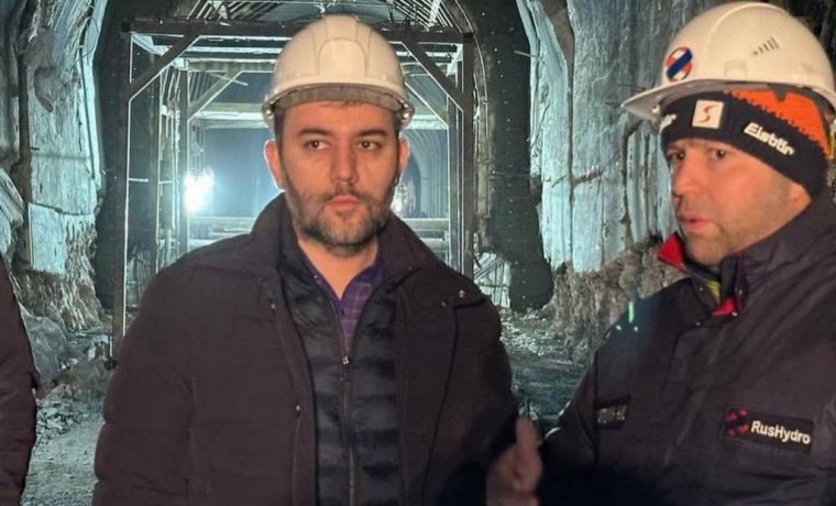 Рустам Шаптукаев ознакомился с ходом работ строительства гидроэлектростанции "Башенная"