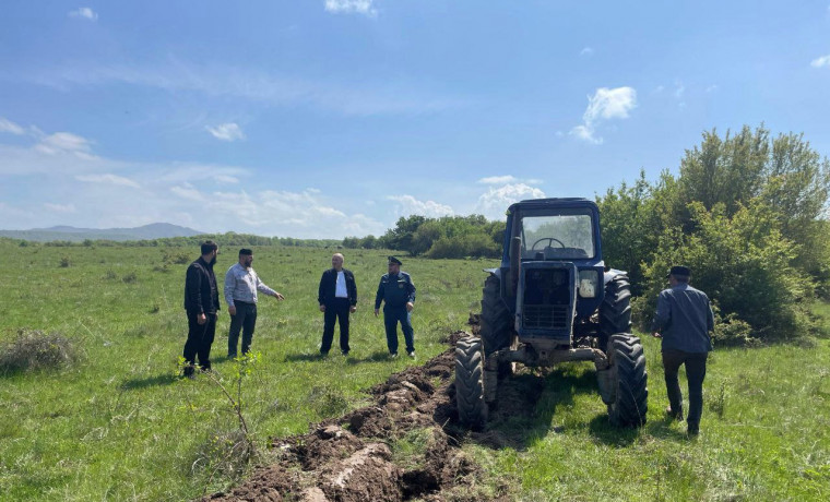 В Чеченской Республике прокладываются минерализованные полосы