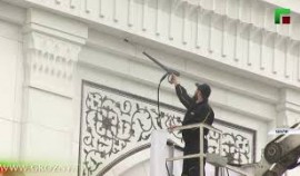 На территории мечети «Гордость мусульман» проведена уборка с использованием технологий  Kärcher